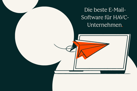 Person sucht nach der besten E-Mail-Marketing-Software für HAVC-Unternehmen