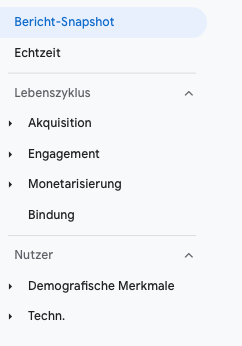 Google Analytics Berichte 