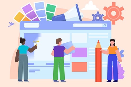 Website Design wird vorbereitet
