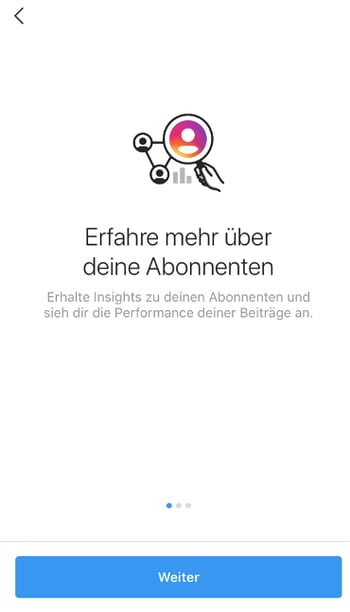 Instagram Account erstellen: Insights