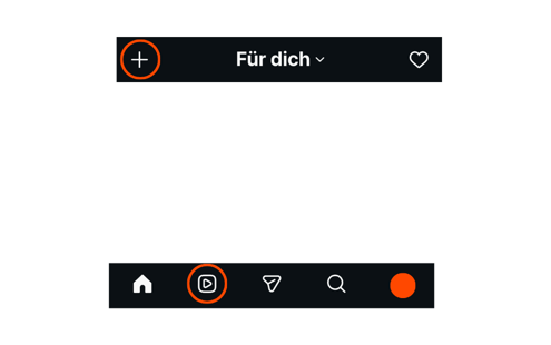 Screenshot Instagram fuer ein neues Reel