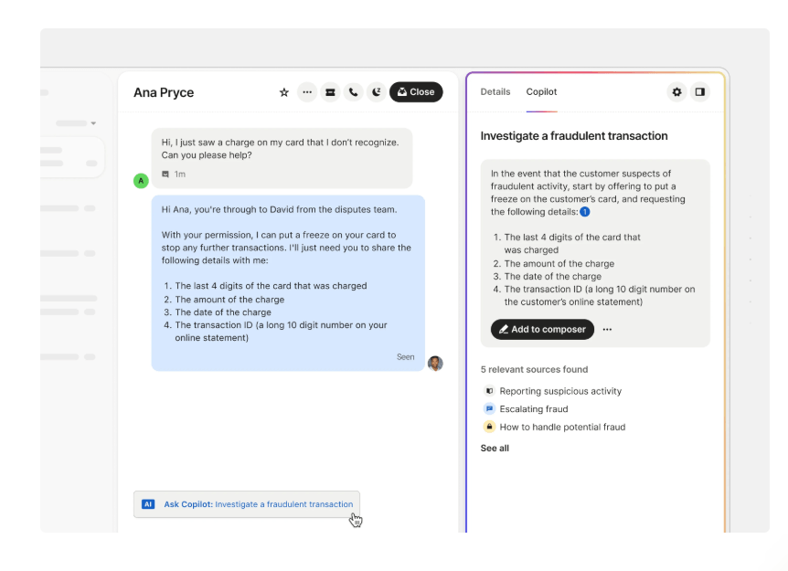 Screenshot der Intercom Website