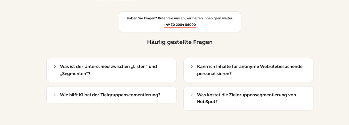 FAQs für das Tool zur Marketingautomatisierung 