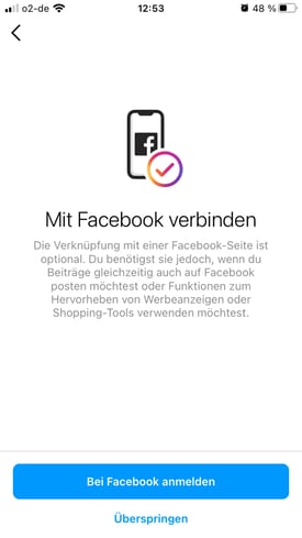 Instagram-mit Ihrer Facebook-Seite verknüpfen