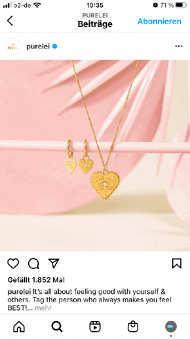 symmetrie in instagram bildern