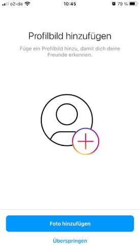 Instagram Profilbild auswählen