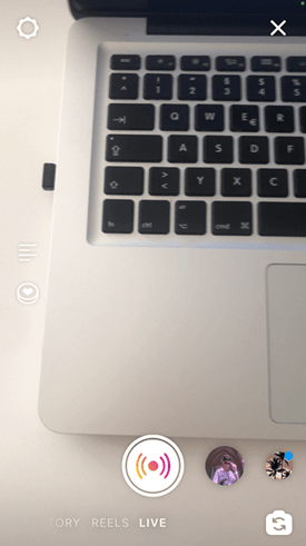 ein instagram live starten