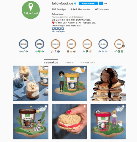 instagram profil von follow food