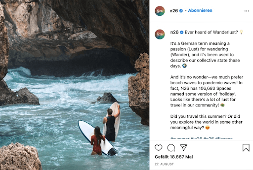 Instagram Ads Beispiel N26