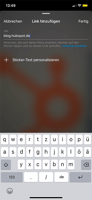 Instagram Story Link erstellen und personalisieren