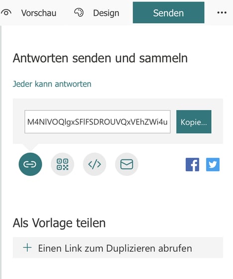 umfragelink versenden