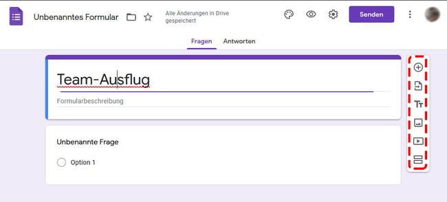 reihenfolge der umfrage ändern