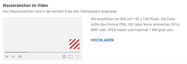Screenshot der Oberflaeche um ein Wasserzeichen zu Video hinzuzufuegen