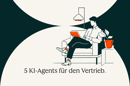 Person ueberprueft KI-Sales-Agents