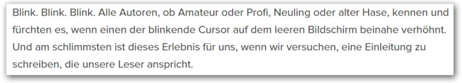 Erregen Sie die Aufmerksamkeit Ihrer Leser in der Einleitung