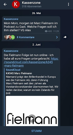Telegram-Marketing Gruppe der Kassenzone