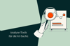 Person analysiert KI-Siche mit Analyse-Tool