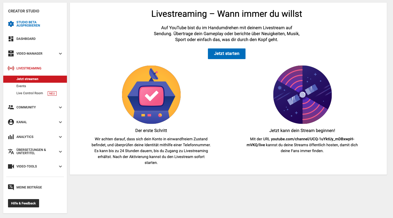 YouTube-Webinar-Livestream-im-creator-studio