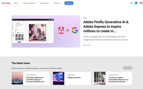 US-Blog von Adobe