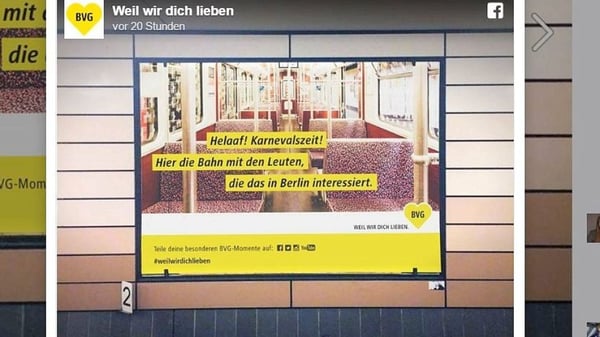 Plakat als Marketingstrategie der BVG 
