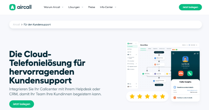 Call-Center-Software Aircall