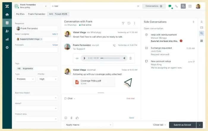 Call-Center-Software Zendesk