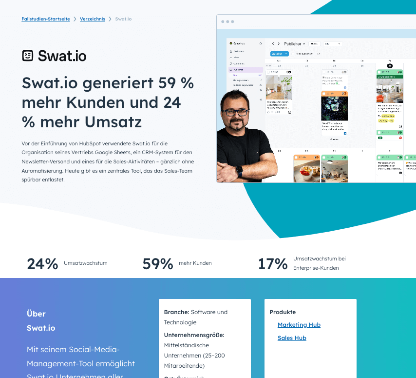 Case-Study-Beispiel HubSpot