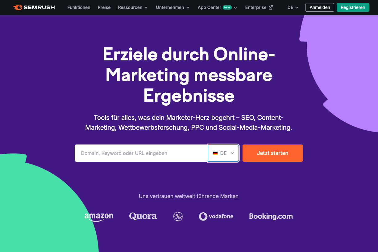 Screenshot Content-Mapping-Tool Semrush