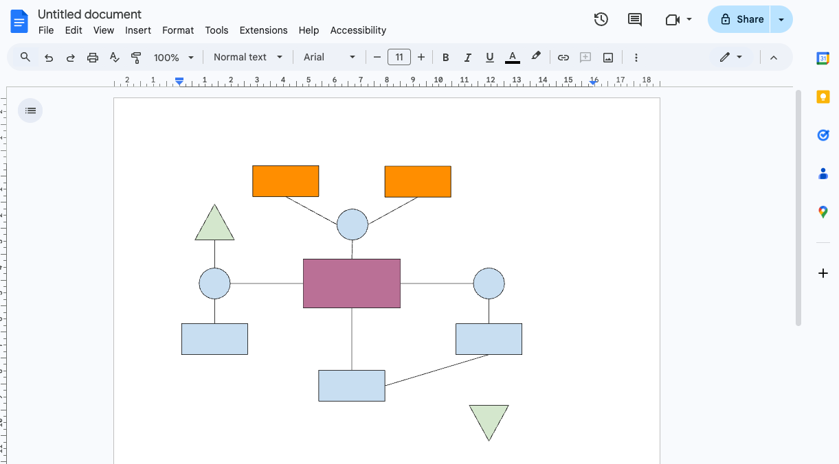 Screenshot Content-Mapping-Tool Google Docs