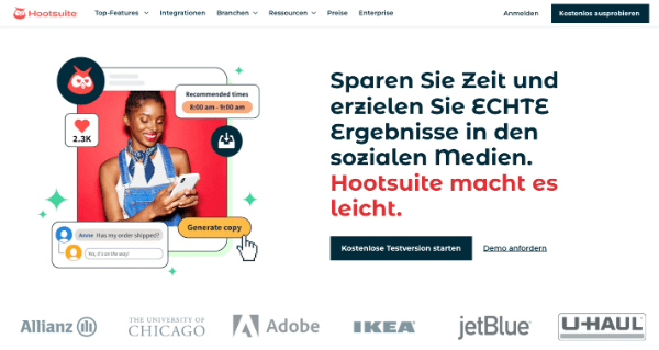 Content-Marketing-Tool Hootsuite