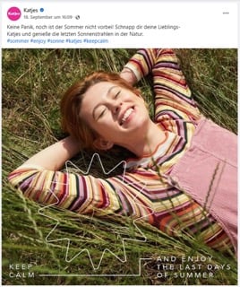 Screenshot Facebook Katjes