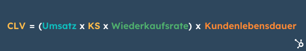 Formel: Durchschnittlicher CLV des Kundenstamms