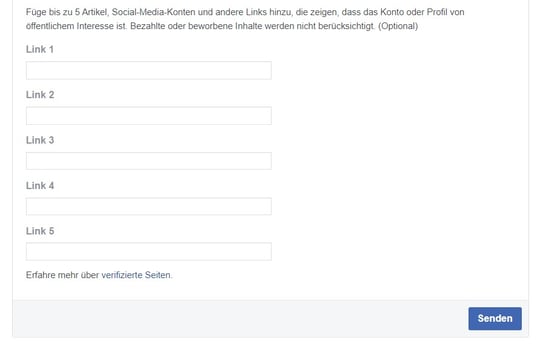 Facebook-Seite verifizieren