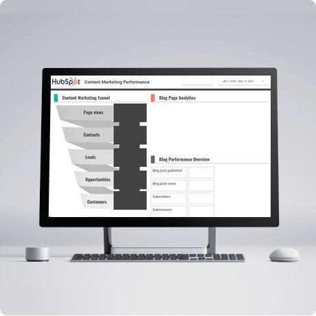 Hubspot-Content-marketing-dashboard
