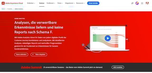 Screenshot Google-Analytics-Alternative Adobe Analytics