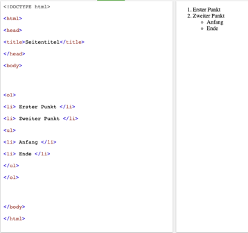 Übersicht: Die wichtigsten HTML-Befehle