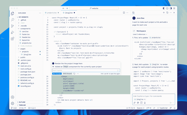 Screenshot HTML-Editor Visual Studio Code