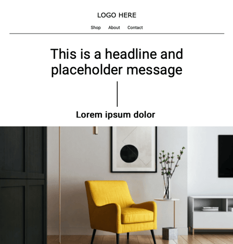 Screenshot stilvolle HTML-E-Mail-Vorlage 