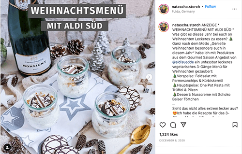 Influencer-Kampagne Beispiel Aldi Süd