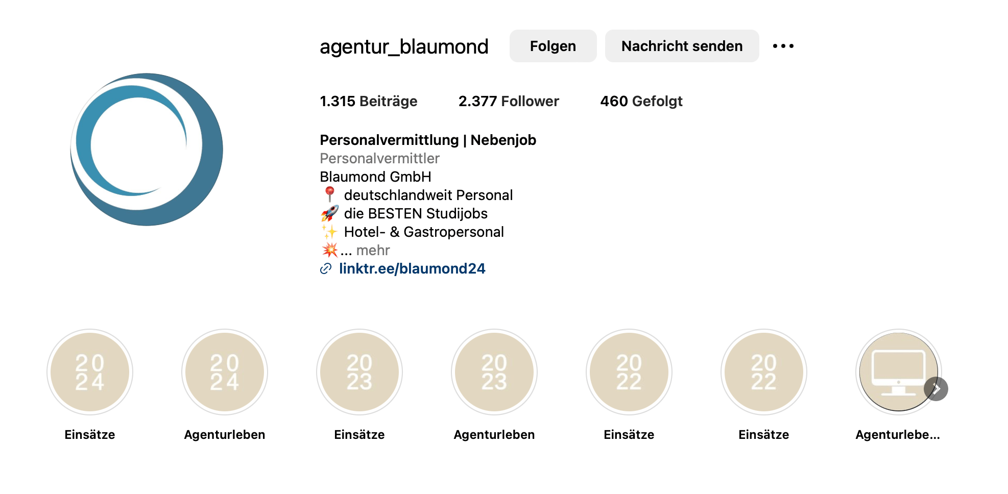 Instagram Bio Profil- und Benutzername