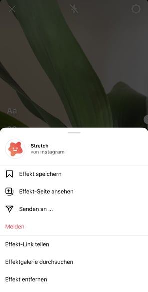 Instagram Story Format Effekte