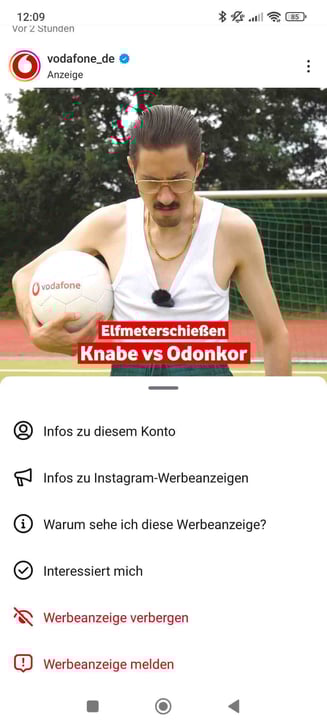 Instagram-Tipps:Ausblenden von irrelevanten Werbeanzeigen