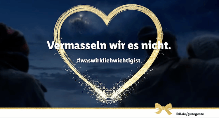 Weihnachtskampagne von Lidl als gutes Beispiel fuer integriertes Marketing 