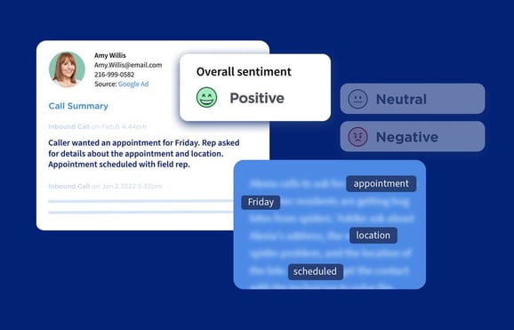 Screenshot KI-Tool Conversation Intelligence von CallRail