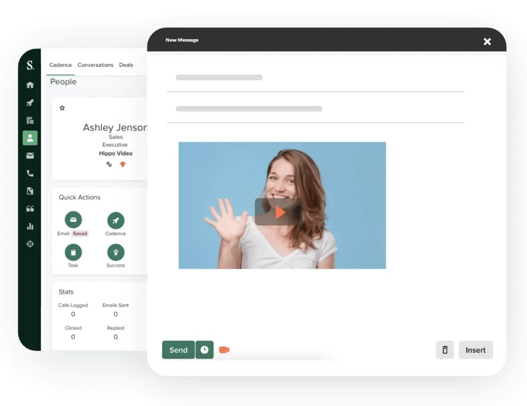 Screenshot KI-Tool für den Vertrieb Hippo Video