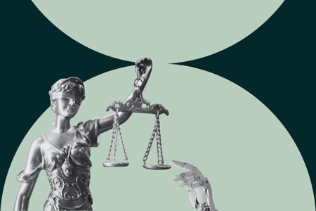 Bildliche Darstellung von KI im Urheberrecht