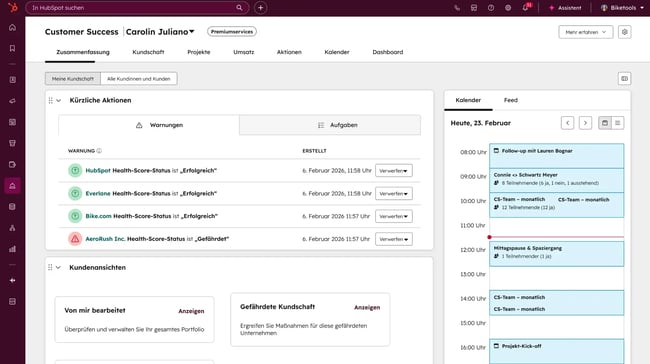 Screenshot Kundenservice-Automatisierung-Software HubSpot Service Hub