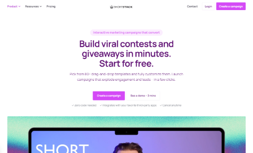 Landing-Page-Builder ShortStack