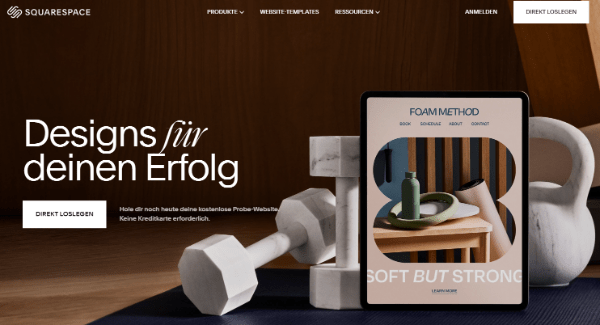 Landing-Page-Builder Squarespace