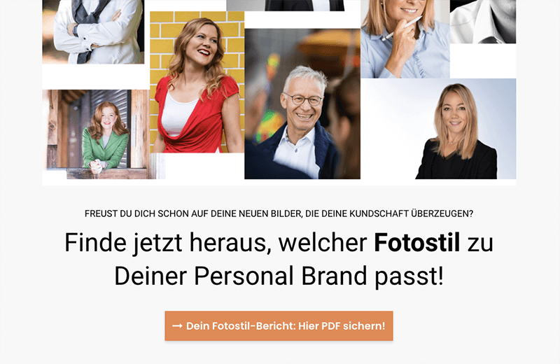 Landing-Page erstellen Beispiel Alex Lörtscher